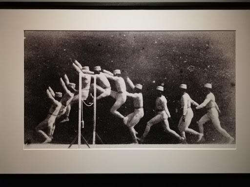 Phases of movement of a man doing high jump, Étienne-Jules Marey